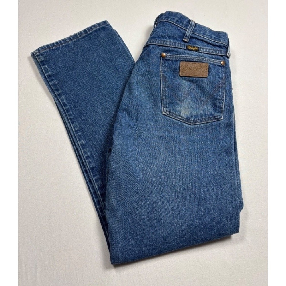 Wrangler 13MWZ Cowboy Cut Original Fit Jeans Men's 34x30 Blue Denim USA